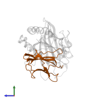 Beta-2-microglobulin in PDB entry 1vad, assembly 1, side view.