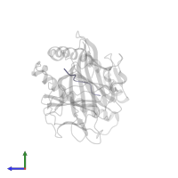 Alpha-glucosidase MAL32 in PDB entry 1vad, assembly 1, side view.