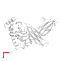 Alpha-glucosidase MAL32 in PDB entry 1vad, assembly 1, top view.