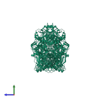 Xanthine dehydrogenase/oxidase in PDB entry 1vdv, assembly 1, side view.