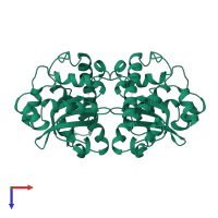 Superoxide dismutase [Mn] in PDB entry 1vew, assembly 1, top view.