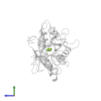 CARBONATE ION in PDB entry 1vfe, assembly 1, side view.