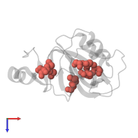 Modified residue MSE in PDB entry 1vi4, assembly 1, top view.