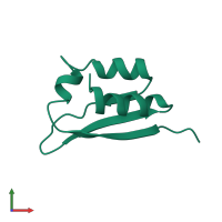 PDB entry 1vih coloured by chain, front view.