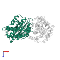 Cyclin-dependent kinase 2 in PDB entry 1vyw, assembly 1, top view.