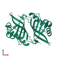 Steroid Delta-isomerase in PDB entry 1w00, assembly 1, front view.