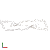 PDB entry 1w0r coloured by chain, front view.