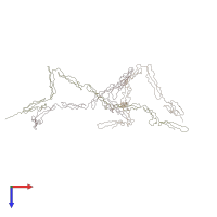 PDB entry 1w0s coloured by chain, top view.