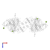 2-acetamido-2-deoxy-beta-D-glucopyranose in PDB entry 1w4l, assembly 1, top view.