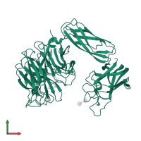 Sialidase in PDB entry 1w8o, assembly 1, front view.