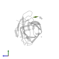 alpha-D-xylopyranose in PDB entry 1w9t, assembly 1, side view.