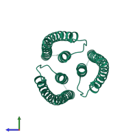 PTS system N,N'-diacetylchitobiose-specific EIIA component in PDB entry 1wcr, assembly 1, side view.