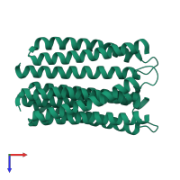 PTS system N,N'-diacetylchitobiose-specific EIIA component in PDB entry 1wcr, assembly 1, top view.