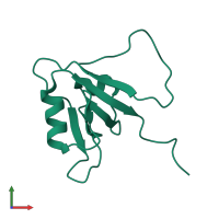 PDZ domain-containing protein 11 in PDB entry 1wi2, assembly 1, front view.