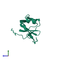 ASCH domain-containing protein in PDB entry 1wk2, assembly 1, side view.