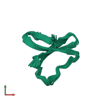 PDB entry 1wqk coloured by chain, ensemble of 25 models, front view.