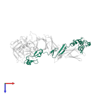 Factor VII light chain in PDB entry 1wss, assembly 1, top view.