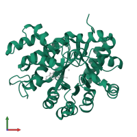 Adenosine deaminase in PDB entry 1wxz, assembly 1, front view.