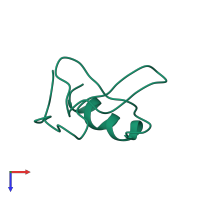 Signal recognition particle 43 kDa protein, chloroplastic in PDB entry 1x3q, assembly 1, top view.