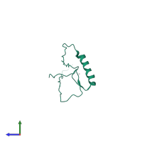 Zinc finger protein 462 in PDB entry 1x6f, assembly 1, side view.