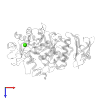 CALCIUM ION in PDB entry 1xd1, assembly 1, top view.