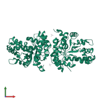 Fructose-bisphosphate aldolase B in PDB entry 1xdl, assembly 1, front view.