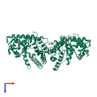 Fructose-bisphosphate aldolase B in PDB entry 1xdl, assembly 1, top view.