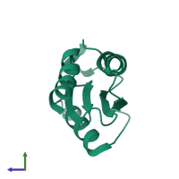 Disulfide oxidoreductase in PDB entry 1xg8, assembly 1, side view.