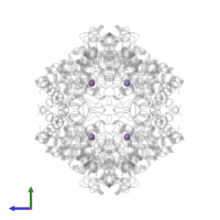 MANGANESE (II) ION in PDB entry 1xih, assembly 1, side view.