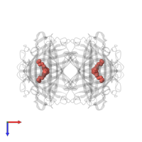 Modified residue CH6 in PDB entry 1xqm, assembly 1, top view.