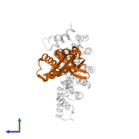 Heat shock 70 kDa protein 1A in PDB entry 1xqs, assembly 1, side view.