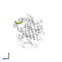 TETRAETHYLENE GLYCOL in PDB entry 1xr8, assembly 1, side view.