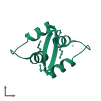 Negative modulator of initiation of replication in PDB entry 1xrx, assembly 2, front view.