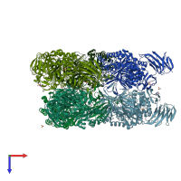 PDB entry 1xsi coloured by chain, top view.
