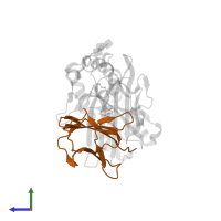 Beta-2-microglobulin in PDB entry 1xz0, assembly 1, side view.