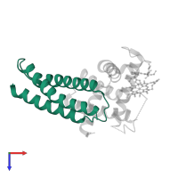 Alpha-hemoglobin-stabilizing protein in PDB entry 1y01, assembly 1, top view.