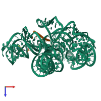 PDB entry 1y0q coloured by chain, top view.