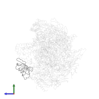 DNA-directed RNA polymerases I, II, and III subunit RPABC3 in PDB entry 1y1y, assembly 1, side view.