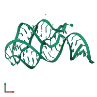 PDB entry 1y26 coloured by chain, front view.