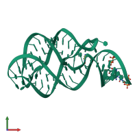 PDB entry 1y27 coloured by chain, front view.