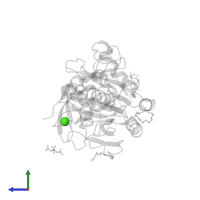 CALCIUM ION in PDB entry 1y33, assembly 1, side view.