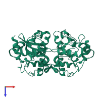 Superoxide dismutase [Mn] in PDB entry 1y67, assembly 1, top view.