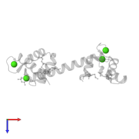 CALCIUM ION in PDB entry 1y6w, assembly 1, top view.