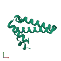 PDB entry 1y6x coloured by chain, front view.