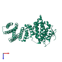 Nonsense-mediated mRNA decay factor SMG7 in PDB entry 1ya0, assembly 1, top view.