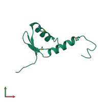 PDB entry 1ydl coloured by chain, front view.