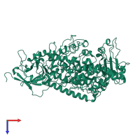Seed linoleate 13S-lipoxygenase-1 in PDB entry 1yge, assembly 1, top view.