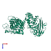 Receptor-type tyrosine-protein phosphatase C in PDB entry 1ygu, assembly 1, top view.