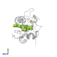 HEME C in PDB entry 1yic, assembly 1, side view.