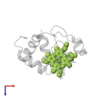 HEME C in PDB entry 1yic, assembly 1, top view.